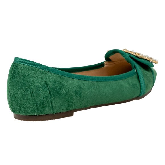 Women's Stone Ornament Pointy Toe Flat - Picture 3 of 3